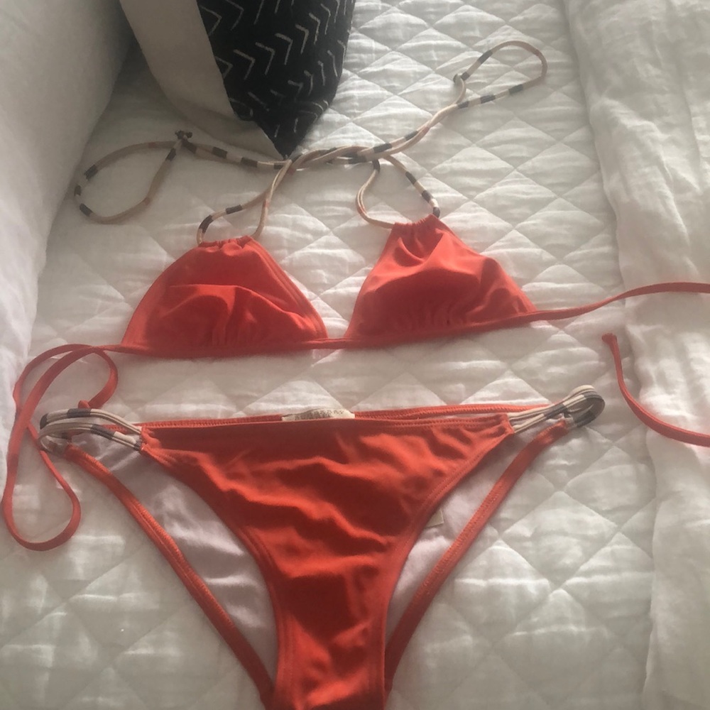 Burberry bikini.
